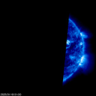 Click for time-lapse image of the sun